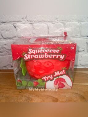 Sunny Days Giant Squeezy Strawberry Squishy Toy